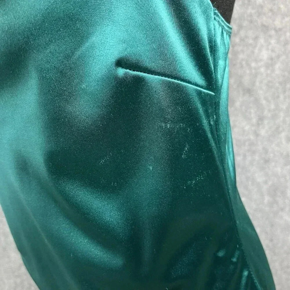 Rue 21 Cocktail Slip Dress Womens L Teal Tulip Hem Feminine Romantic Date Night - Picture 8 of 16